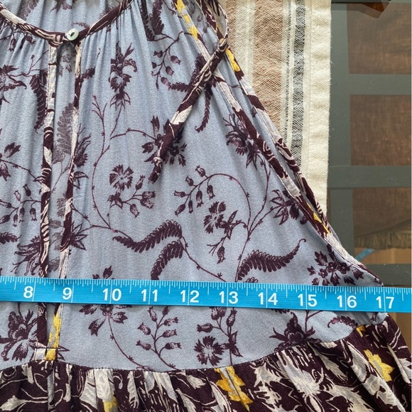 Free People Intimately Purple Yellow Floral Print Wildest Dream Slip Dress XS - Picture 14 of 16